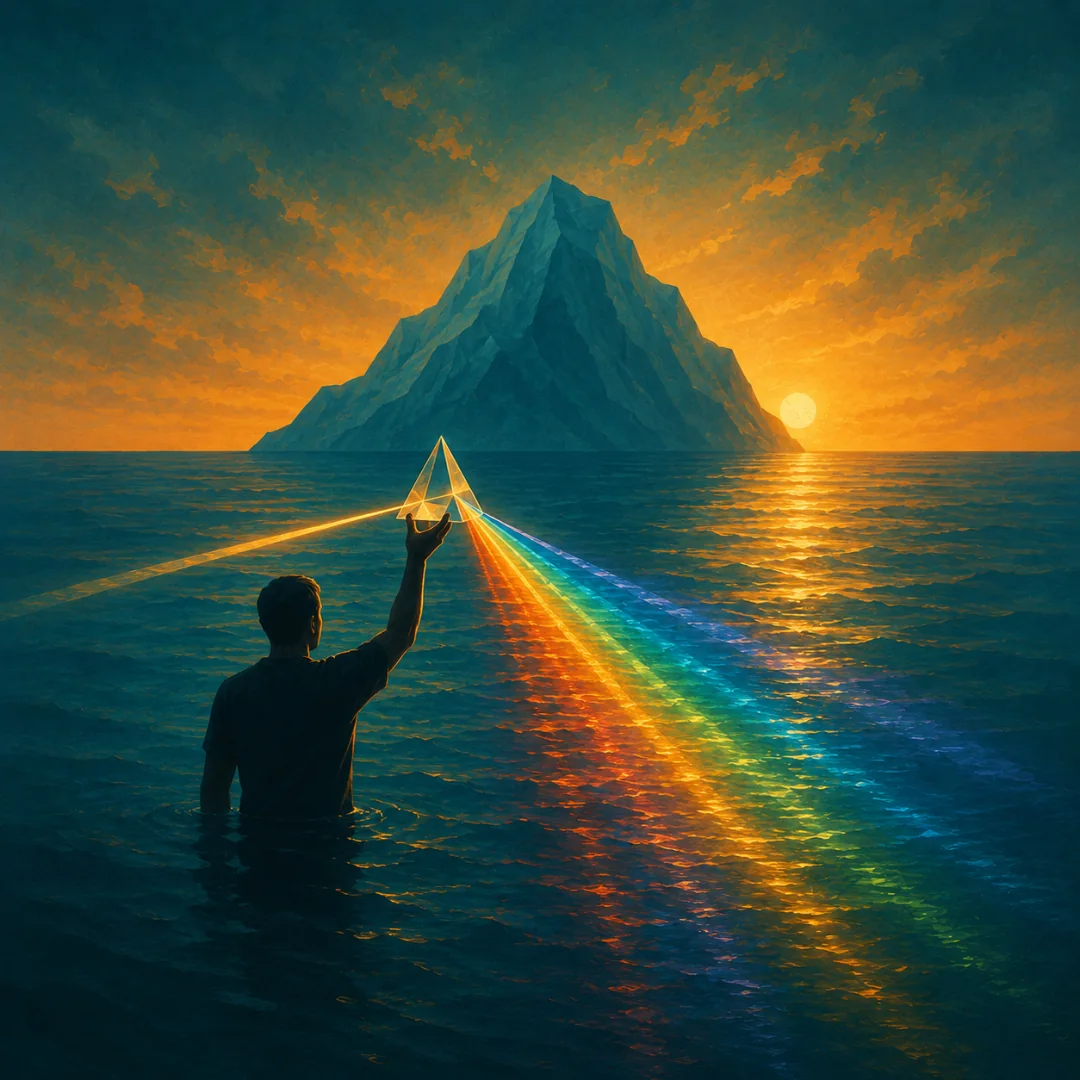 A change of perspective on a relationship situation as a visual metaphor for reframing