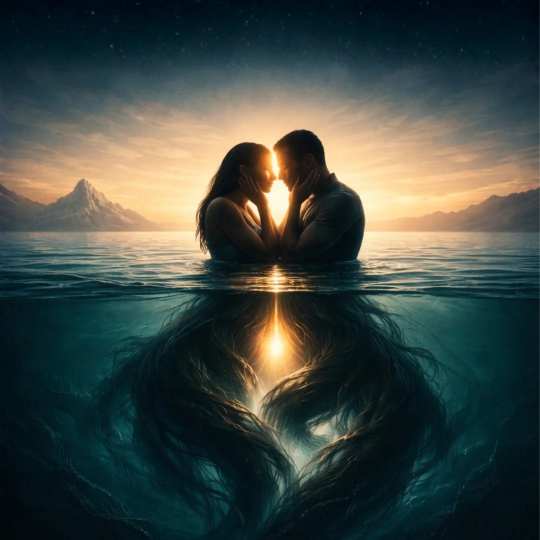 Abstract image representing sexuality, shadow and intimacy