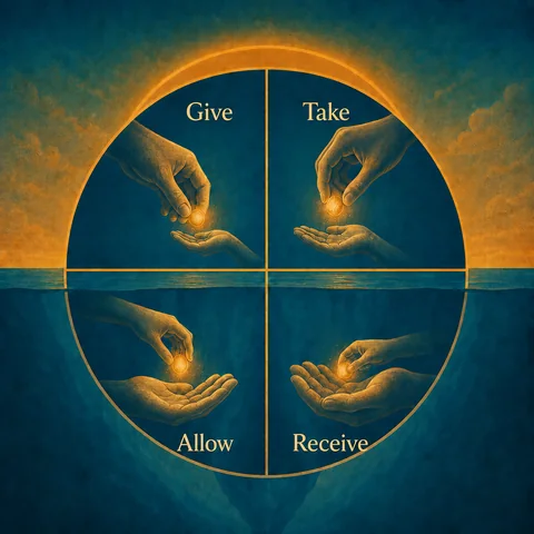 Four labelled Wheel of Consent quadrants applied to small talk