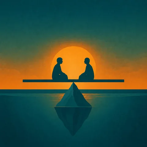 Two people in a weekly Substantive Dialogue relationship check-in